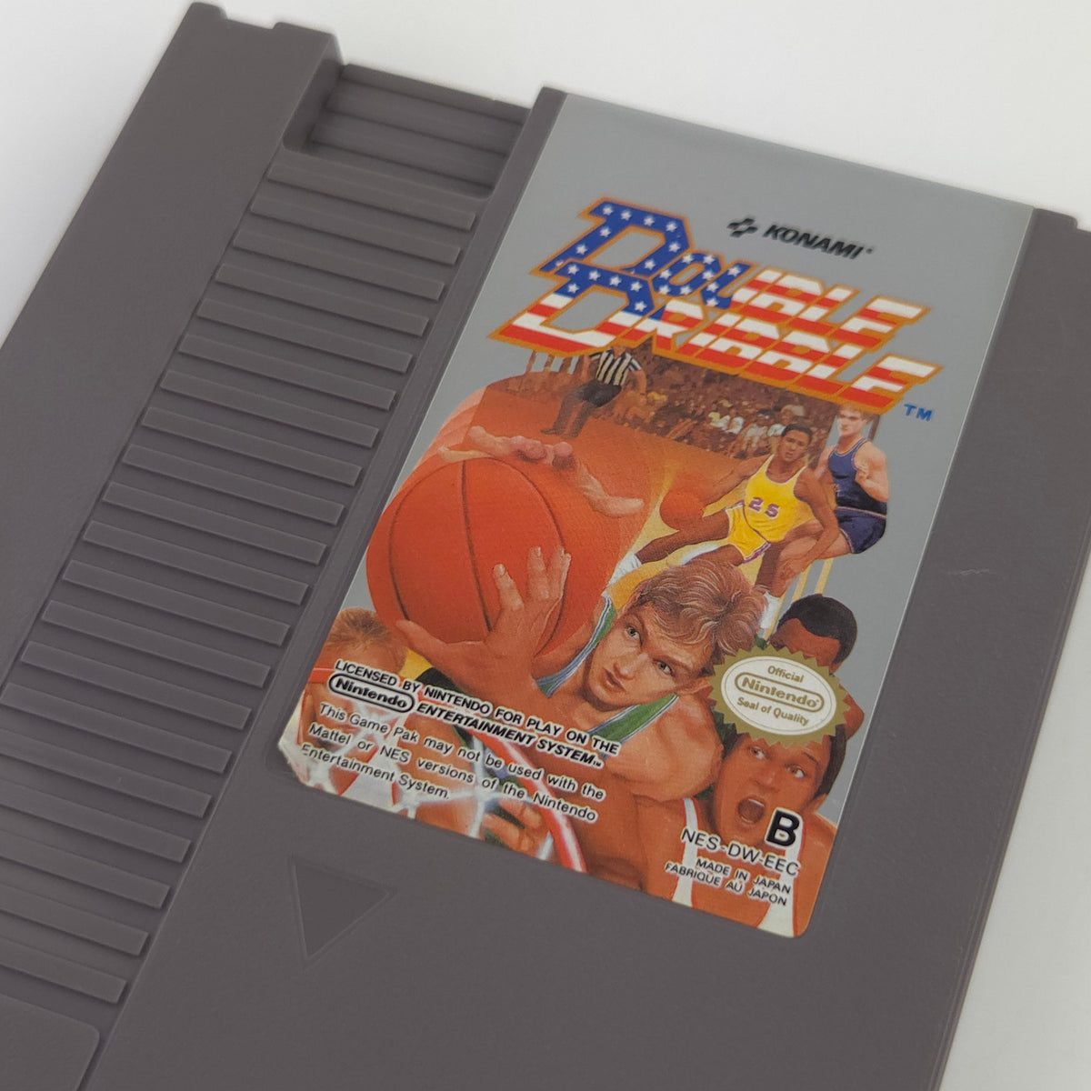 NES Spiel Double Dribble Modul Schutzhülle Konami PAL