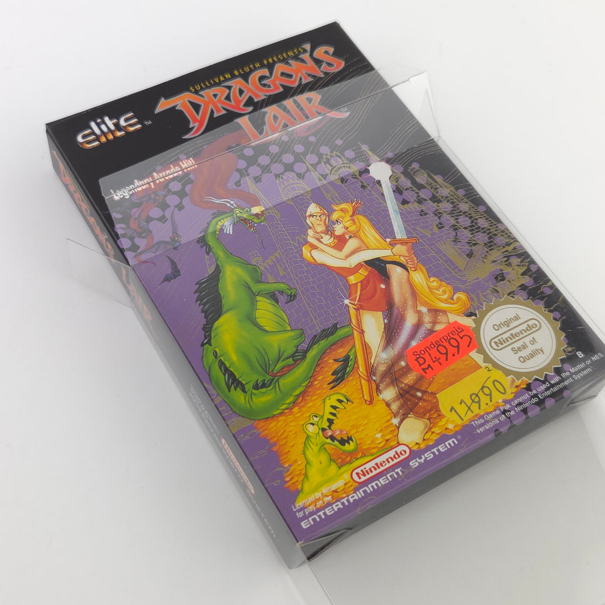 Nintendo NES Spiel Dragons Lair nahezu neuwertig CIB
