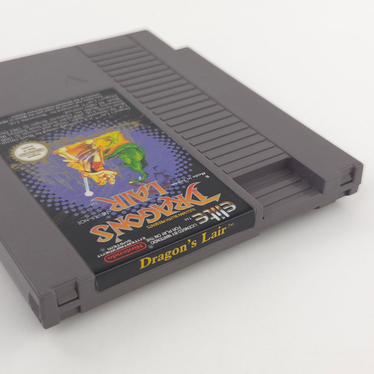 Nintendo NES Spiel Dragons Lair Modul Schuber PAL NOE
