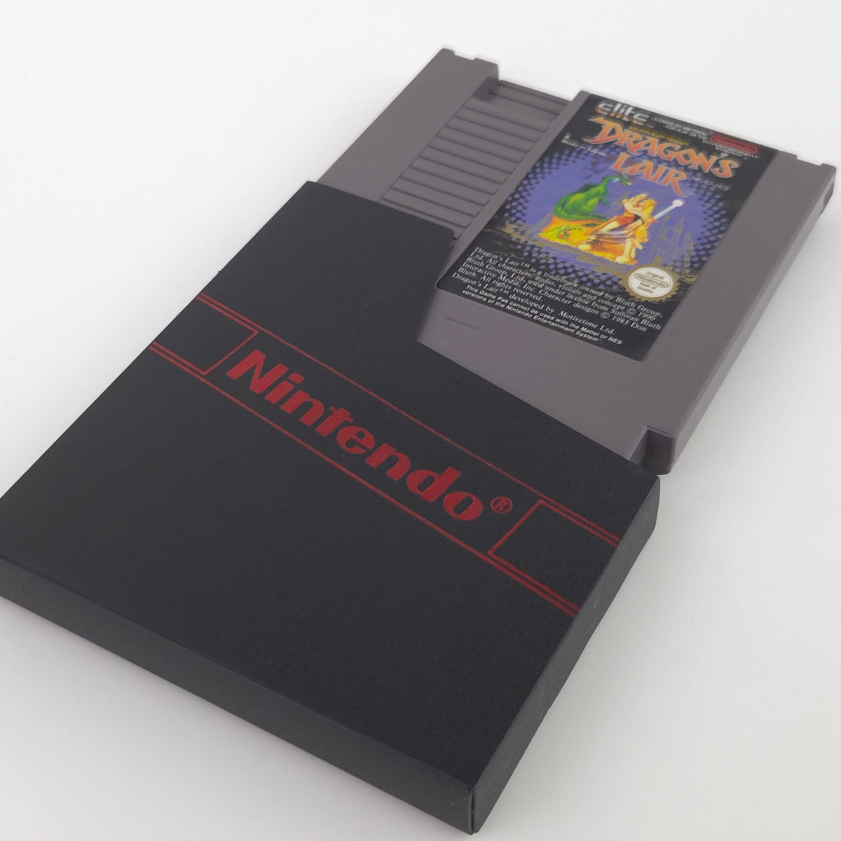 Nintendo NES Spiel Dragons Lair Modul Schuber PAL NOE