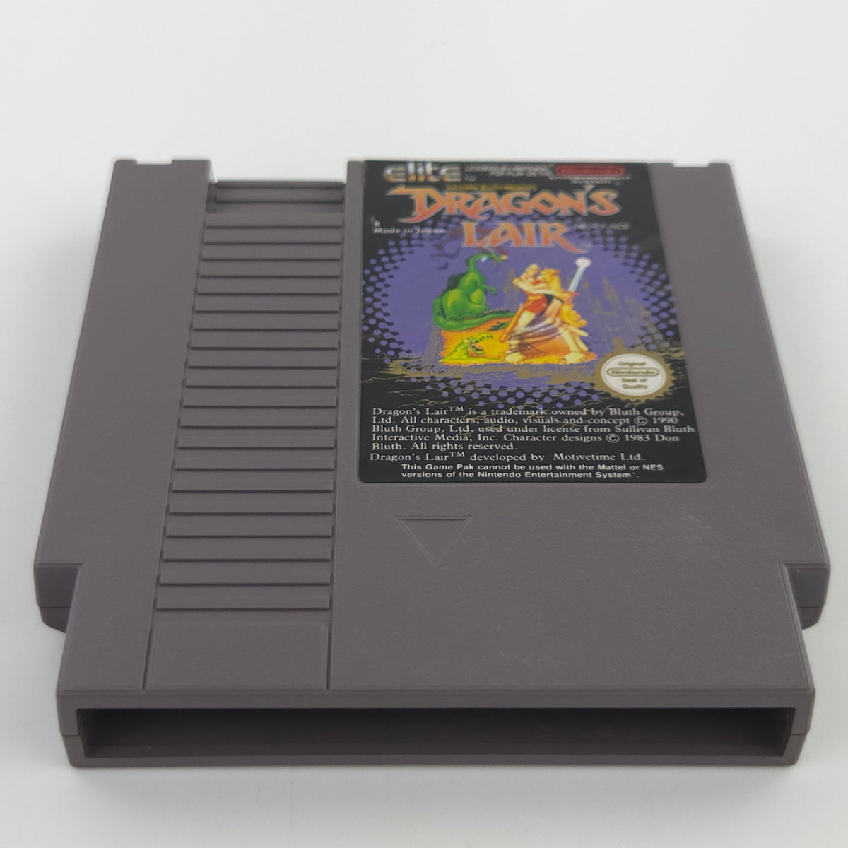 Nintendo NES Spiel Dragons Lair Modul Schutzhülle NOE