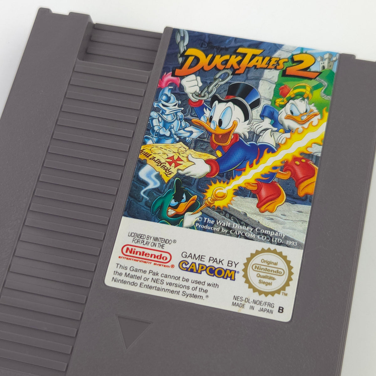 Nintendo NES Spiel Duck Tales 2 Modul Schutzhülle PAL