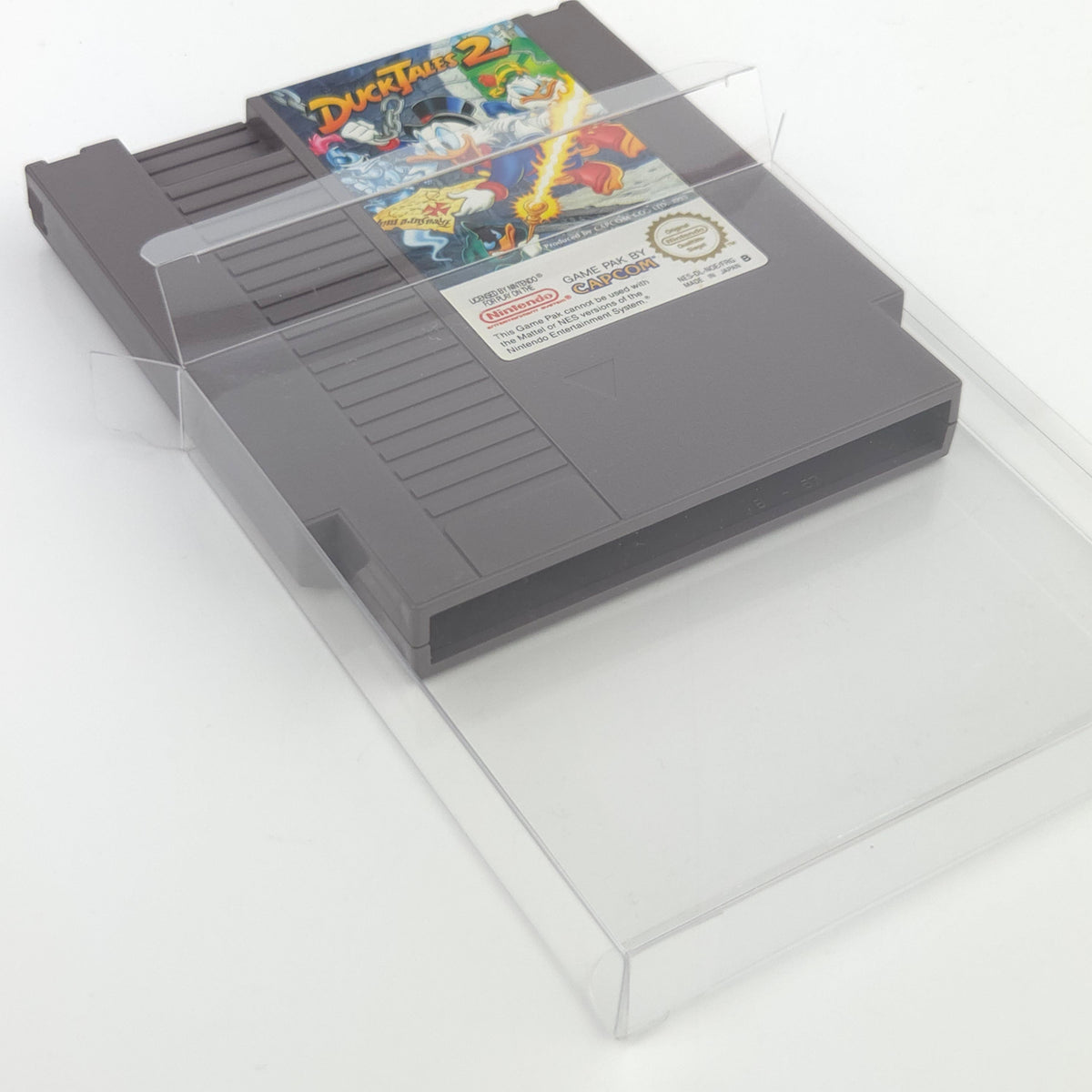 Nintendo NES Spiel Duck Tales 2 Modul Schutzhülle PAL