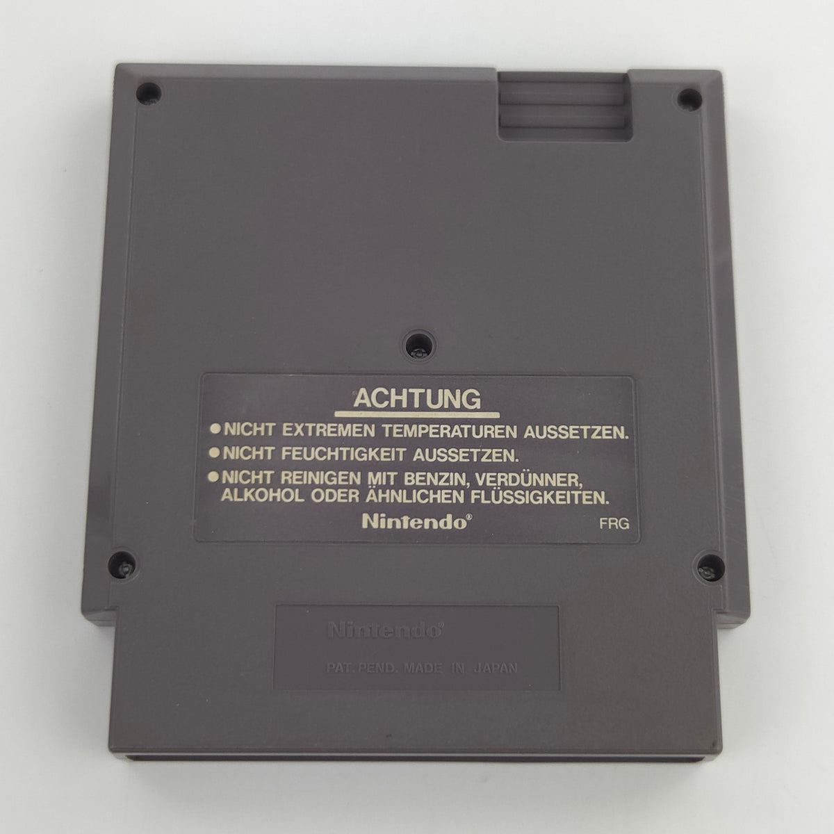 Nintendo NES Spiel Excite Bike Modul Schutzhülle PAL