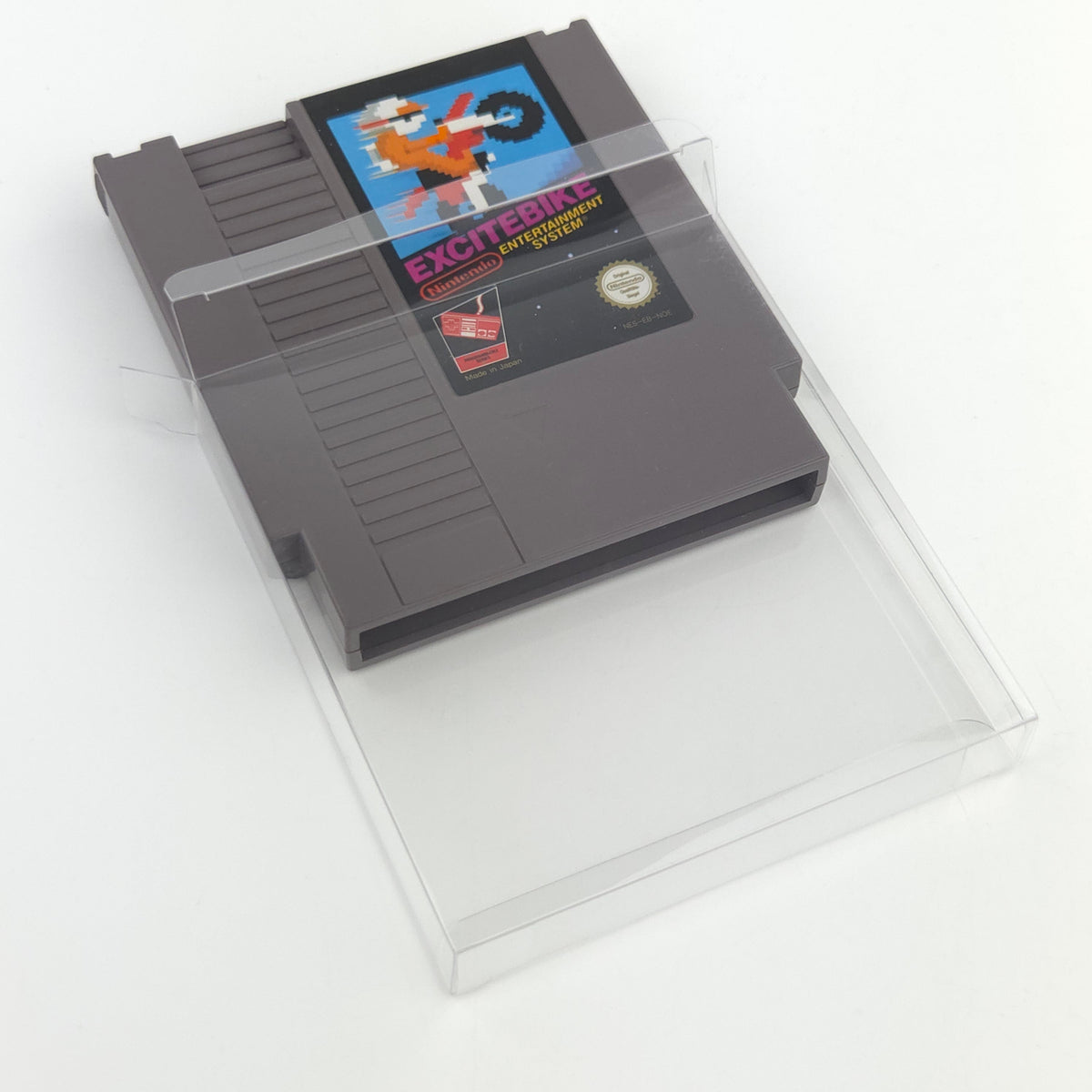 Nintendo NES Spiel Excitebike Modul Schutzhülle PAL NOE