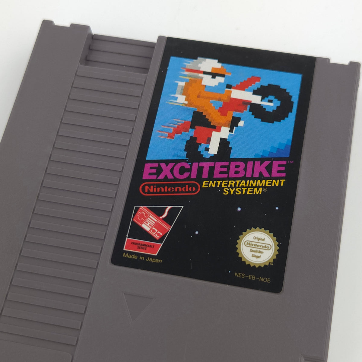 Nintendo NES Spiel Excitebike Modul Schutzhülle PAL NOE