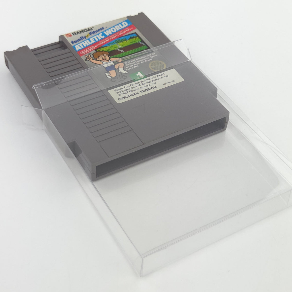 NES Spiel Family Fitness Athletic World Modul Schutzhülle