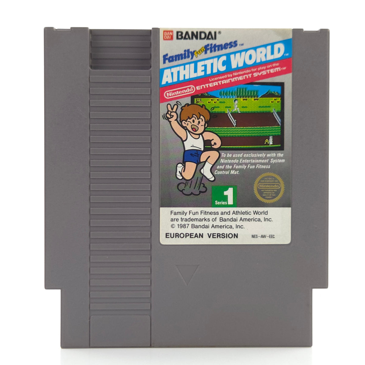 NES Spiel Family Fitness Athletic World Modul Schutzhülle