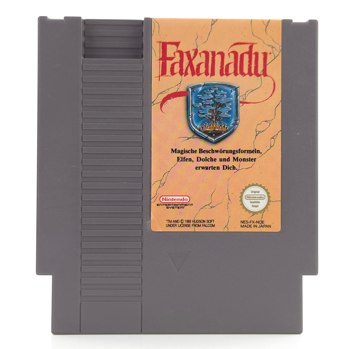 Nintendo NES Spiel Faxanadu Modul Schutzhülle PAL NOE