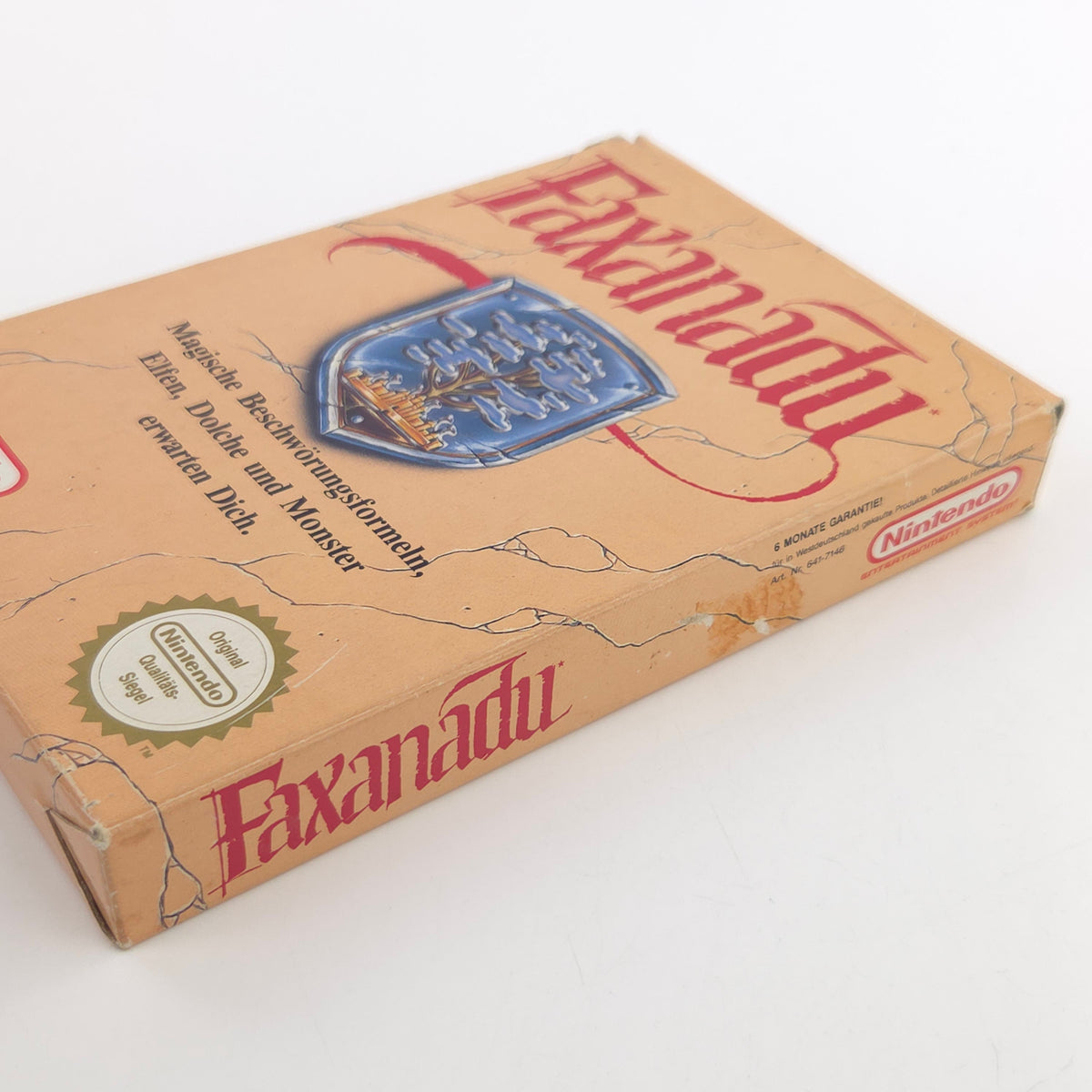 Nintendo NES Spiel Faxanadu OVP Anleitung Modul NOE PAL