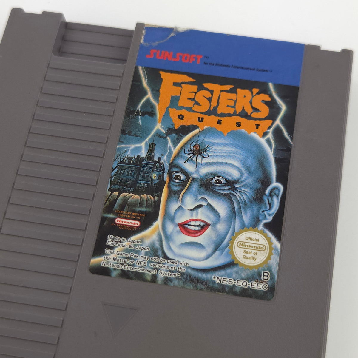 Nintendo NES Spiel Festers Quest Modul Schutzhülle EEC