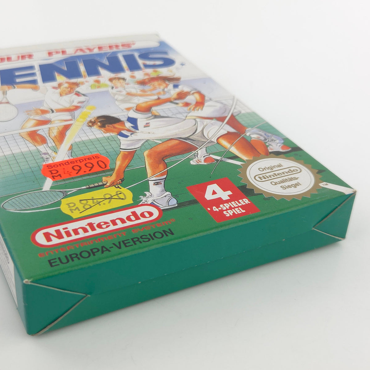 Nintendo NES Spiel Four Players Tennis CIB OVP