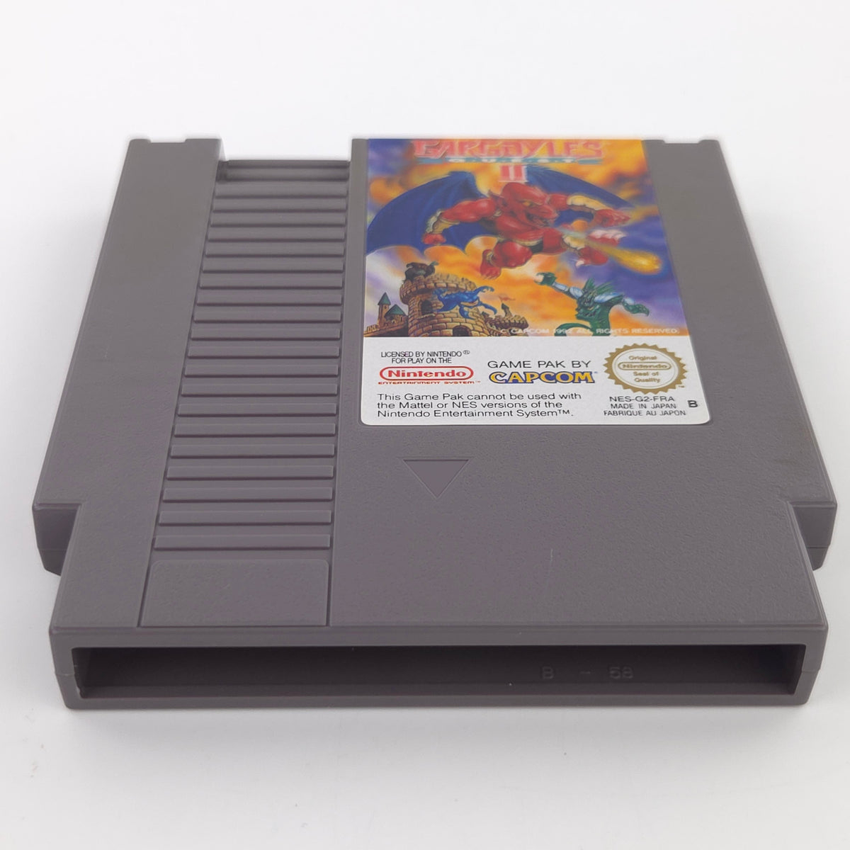NES Spiel Gargoyles Quest II Modul Schuber PAL B FRA