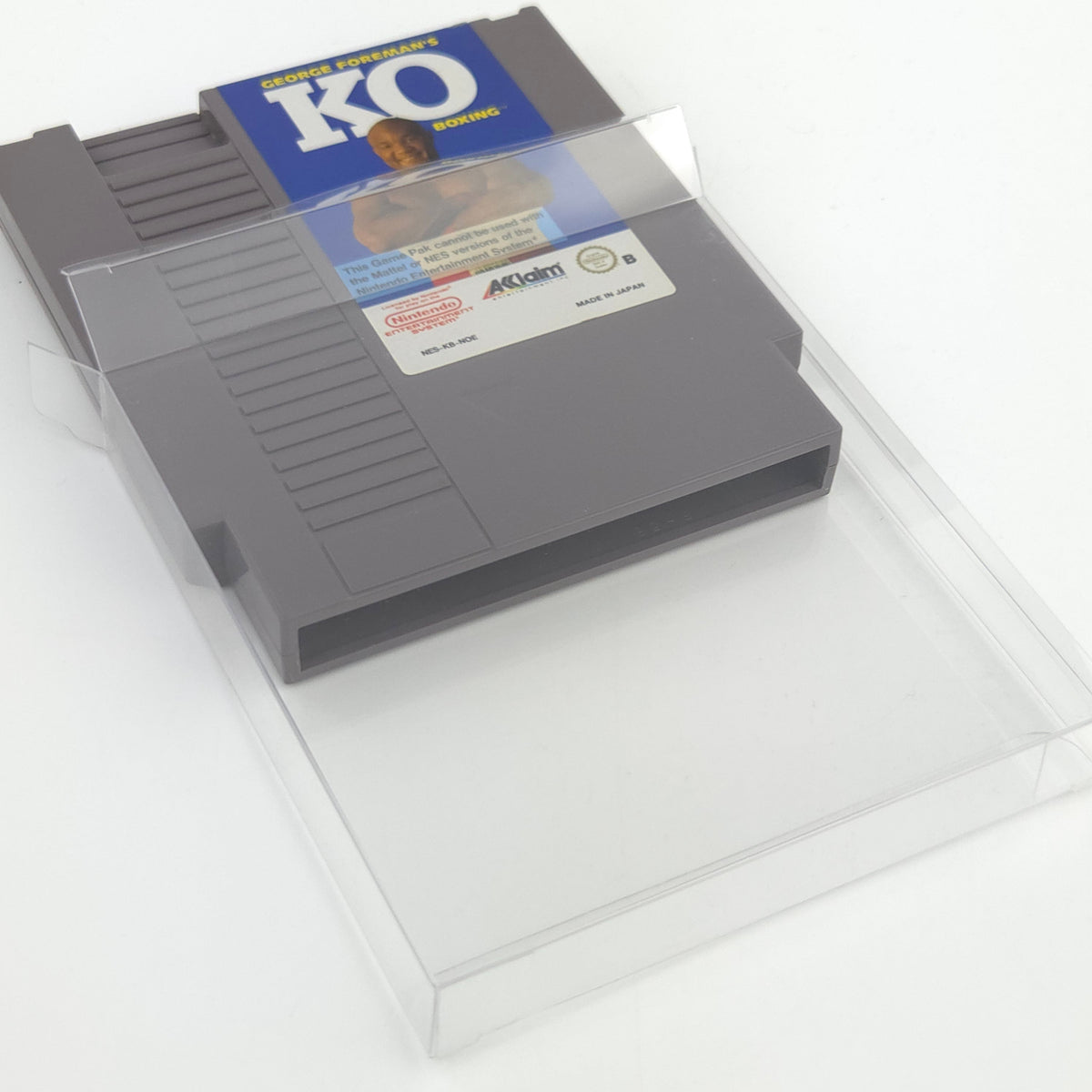 NES Spiel George Foremans KO Boxing Modul Schutzhülle