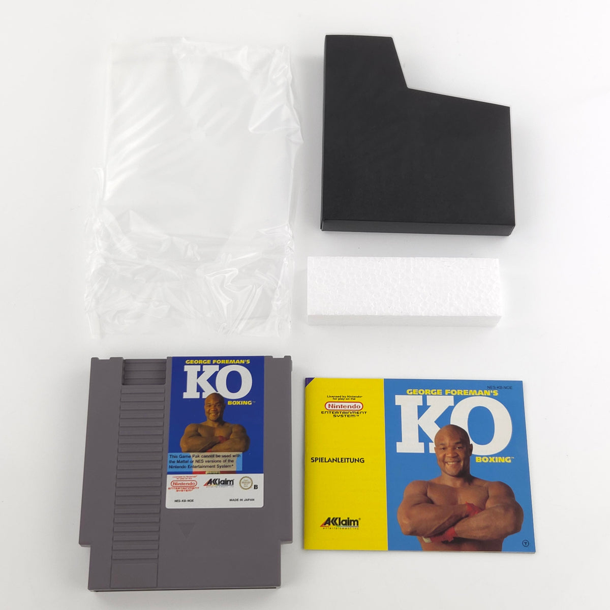 Nintendo NES Spiel George Foreman KO Boxing CIB nahezu neuwertig