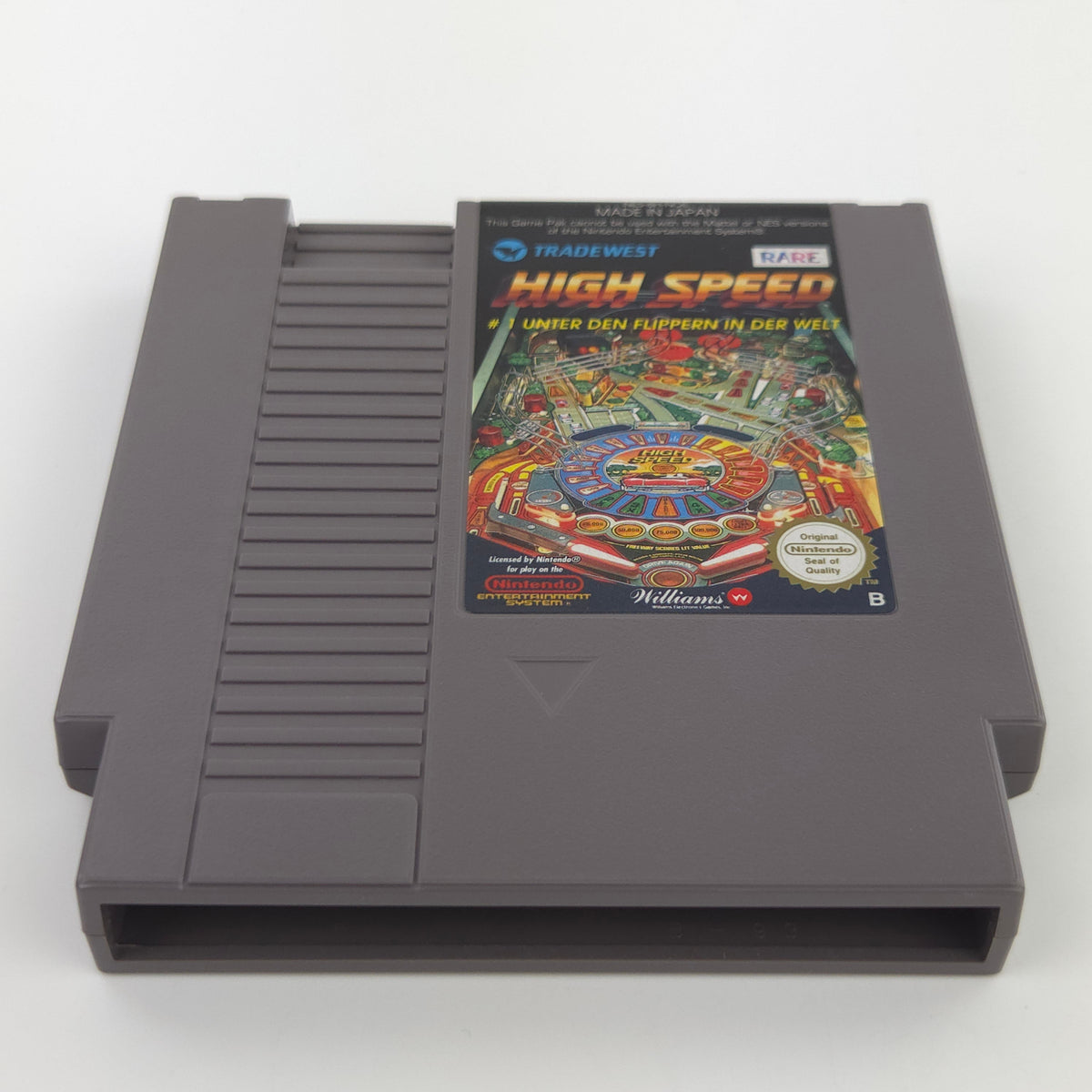 Nintendo NES Spiel High Speed Flipper Modul Schuber PAL