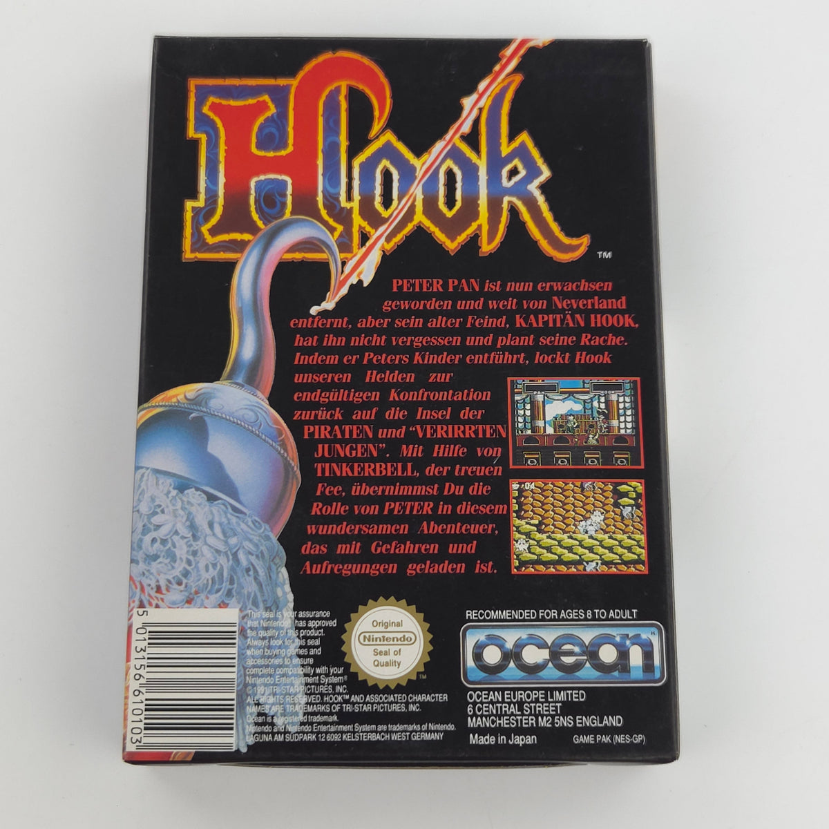 Nintendo NES Spiel HOOK CIB nahezu neuwertig
