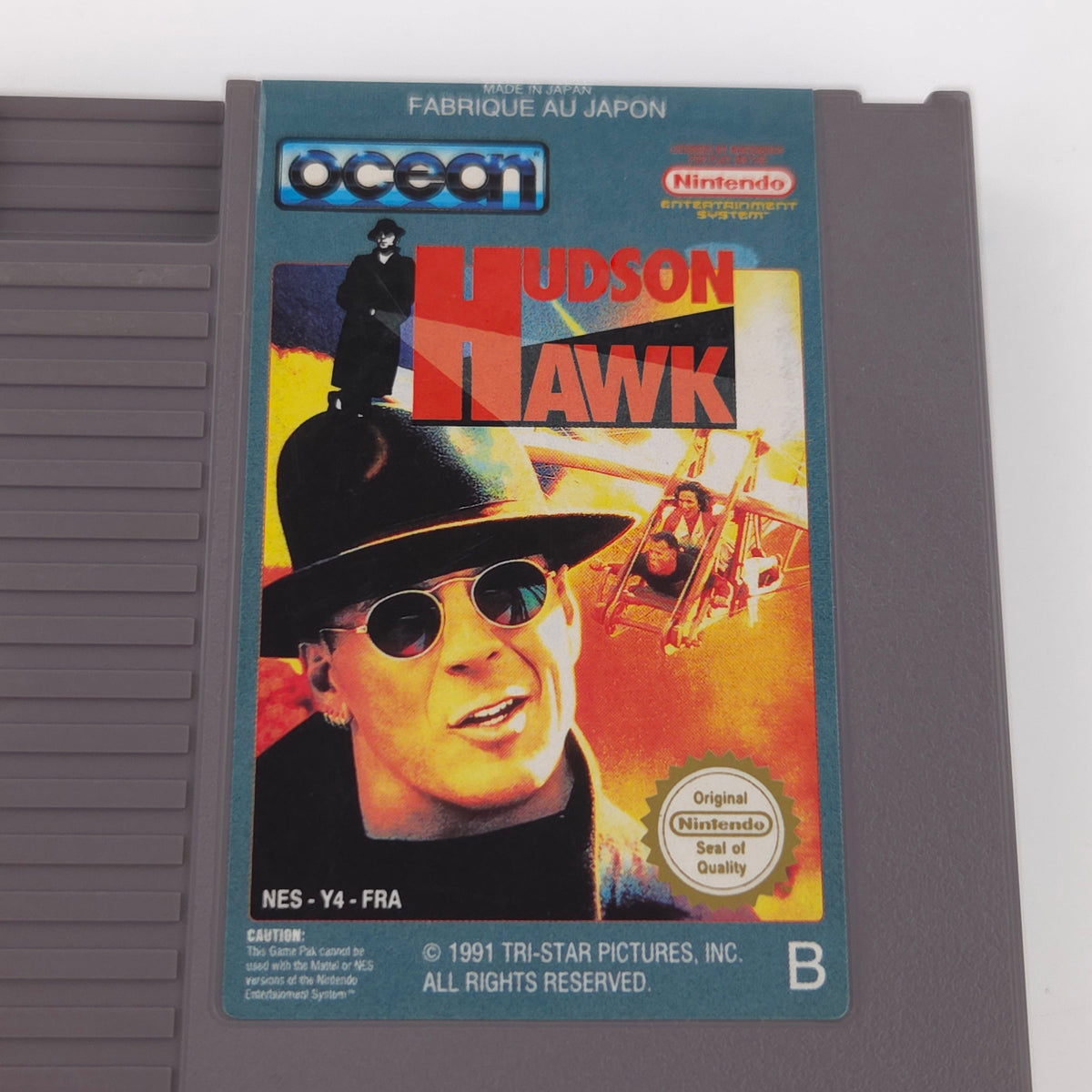 NES Spiel Hudson Hawk Cartridge Modul PAL FRA Ocean