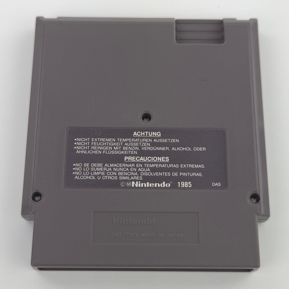 Nintendo NES Spiel Iron Sword Wizards Warriors Modul Case