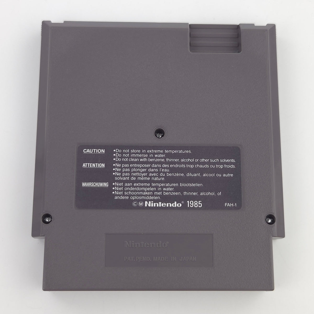 NES Spiel Kick Off Fußball Modul Schutzhülle PAL FRA