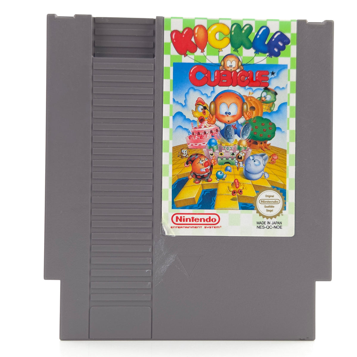 Nintendo NES Spiel Kickle Cubicle Modul Schutzhülle PAL