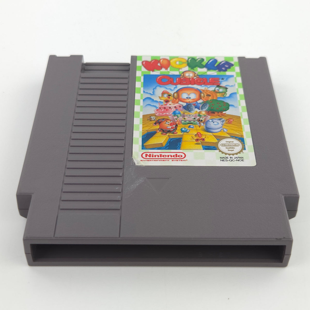 Nintendo NES Spiel Kickle Cubicle Modul Schutzhülle PAL