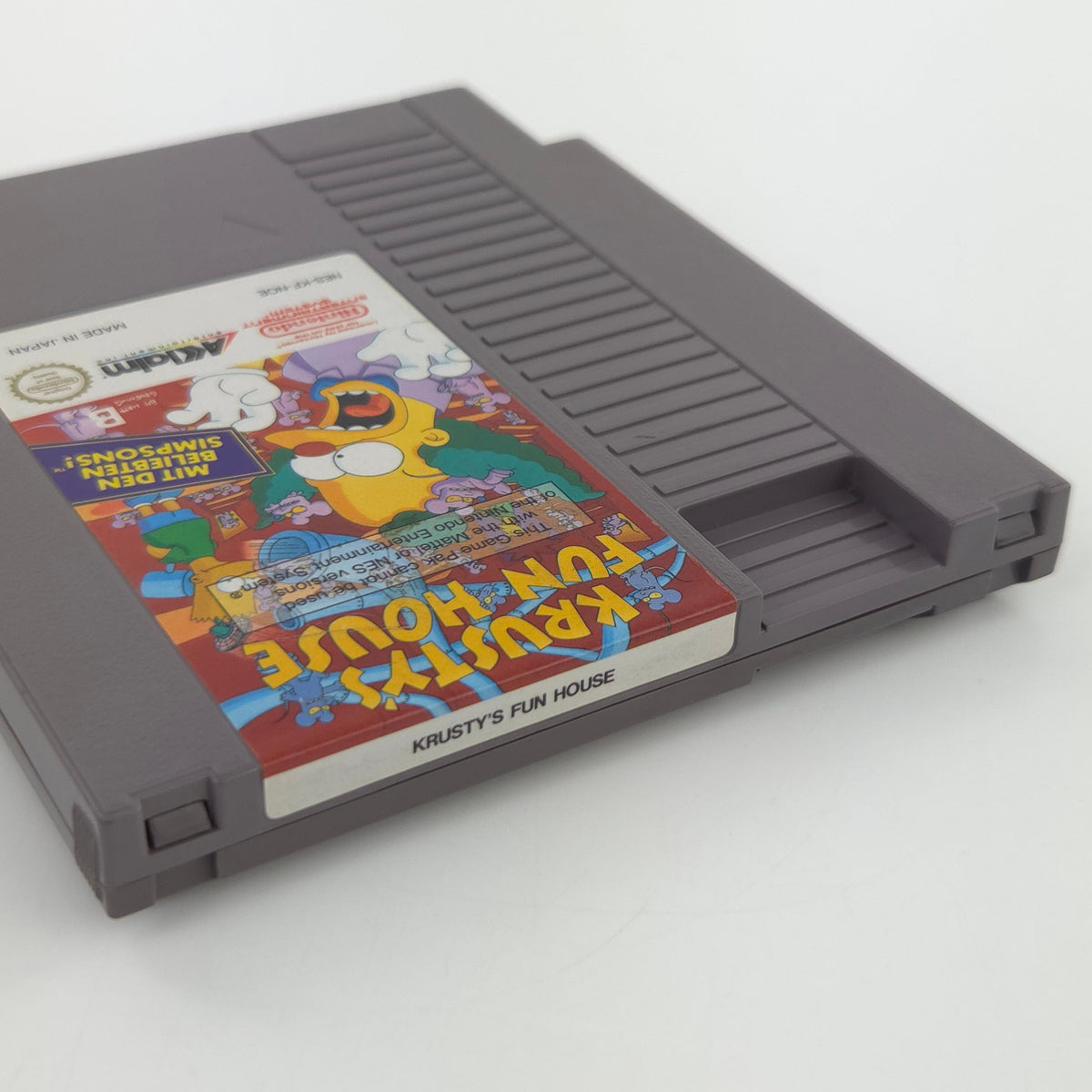 Nintendo NES Spiel Krusty´s Fun House Modul Schutzhülle