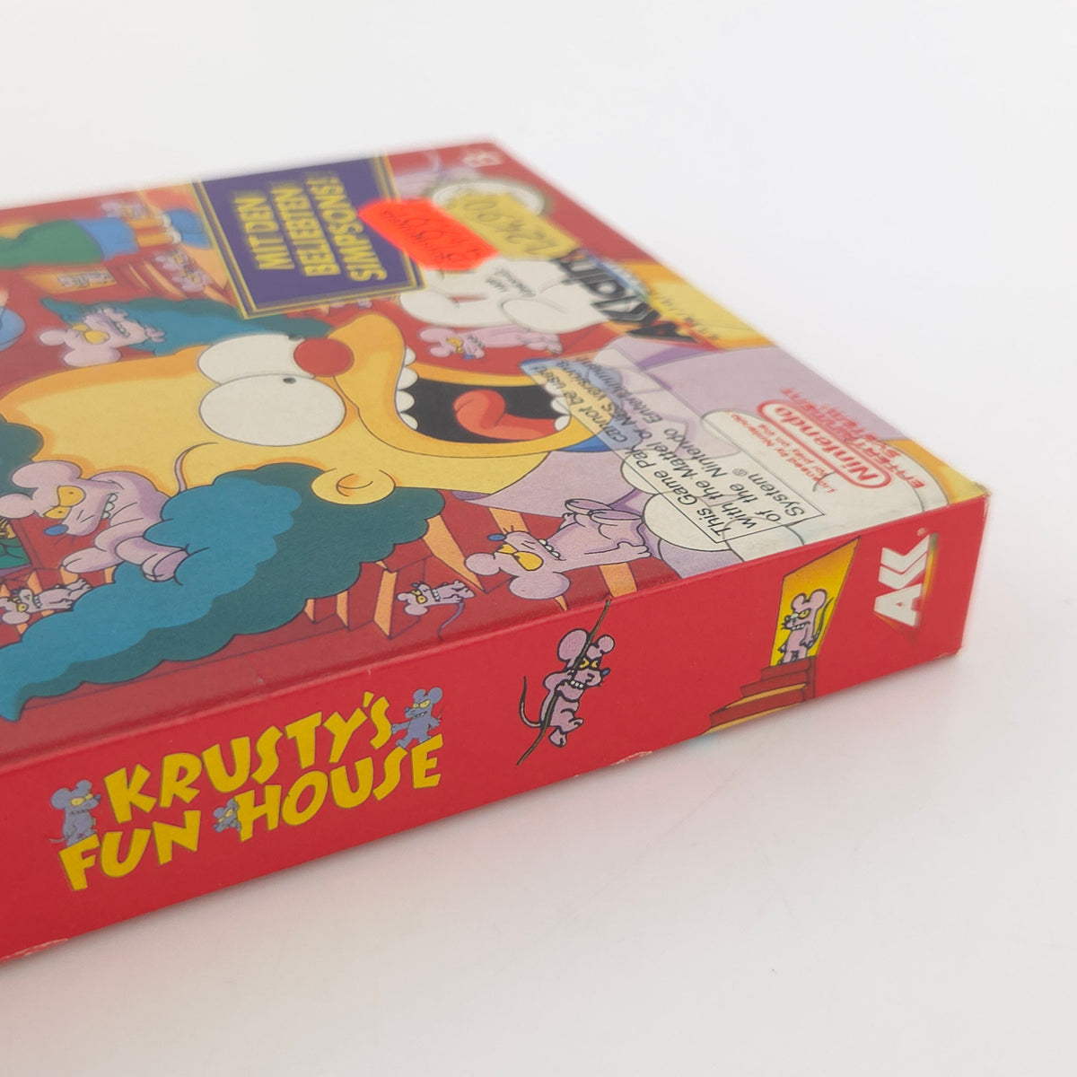 Nintendo NES Spiel Krustys Fun House OVP CIB nahezu neuwertig