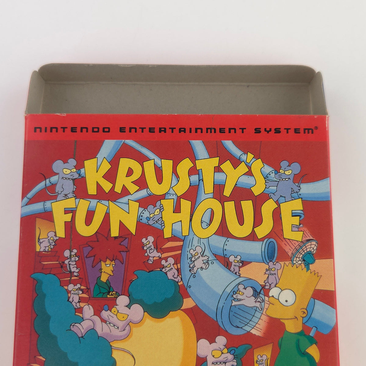 Nintendo NES Spiel Krustys Fun House OVP CIB nahezu neuwertig