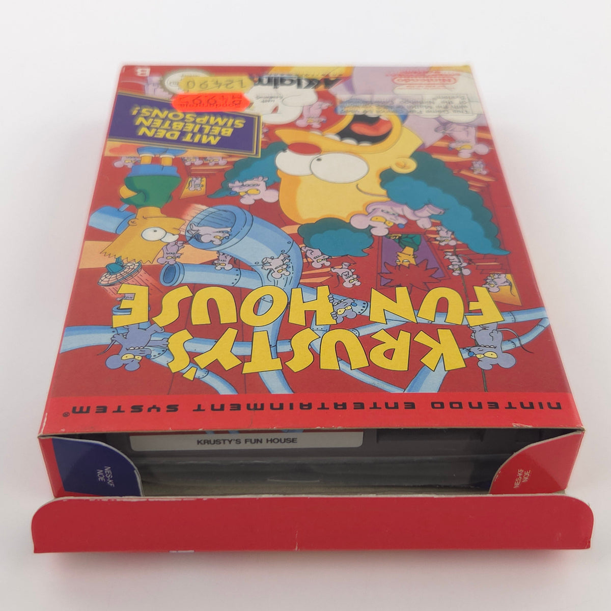Nintendo NES Spiel Krustys Fun House OVP CIB nahezu neuwertig