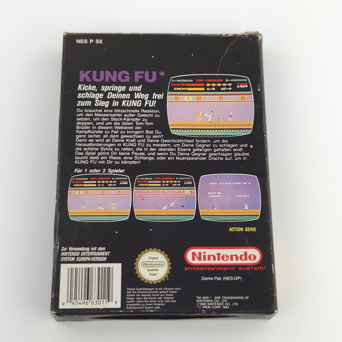 Nintendo NES Spiel Kung Fu Action Serie OVP PAL NOE