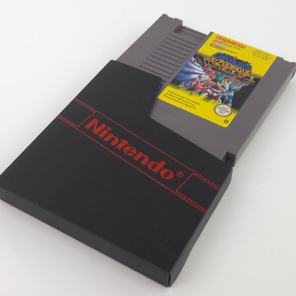 NES Spiel Les Chevaliers Du Zodiaque Modul Schuber PAL-B