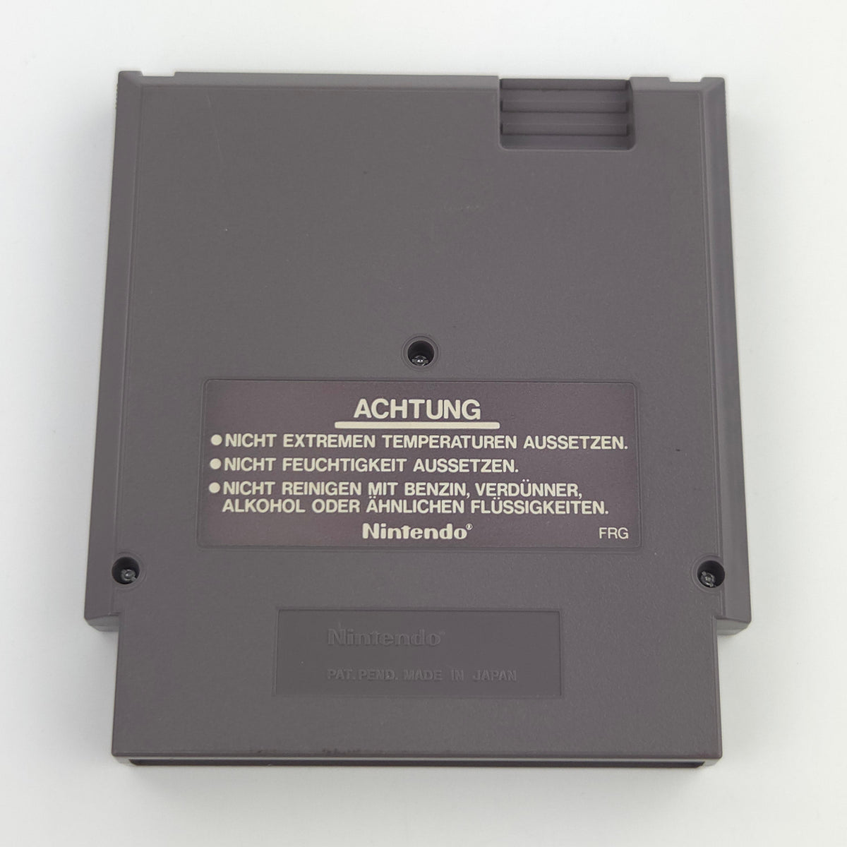 Nintendo NES Spiel Mach Rider Modul Schutzhülle PAL
