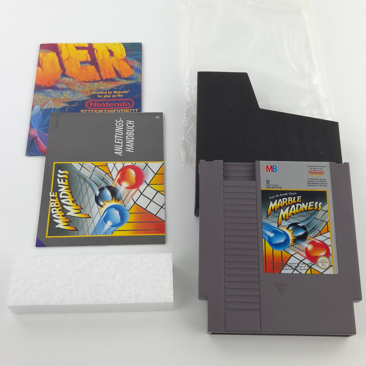 Nintendo NES Spiel Marble Madness CIB nahezu neuwertig