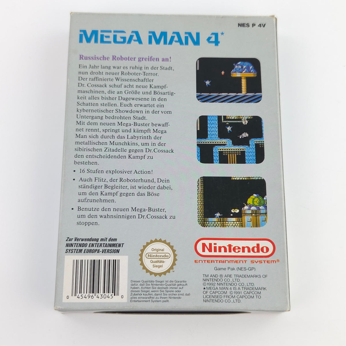 Nintendo NES Spiel: Mega Man 4 - OVP Anleitung Modul (PAL-B NOE)
