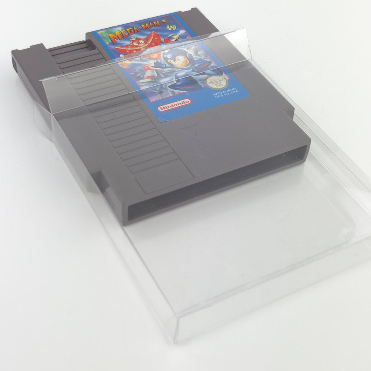 Nintendo NES Spiel Mega Man 5 Modul Schutzhülle PAL-B