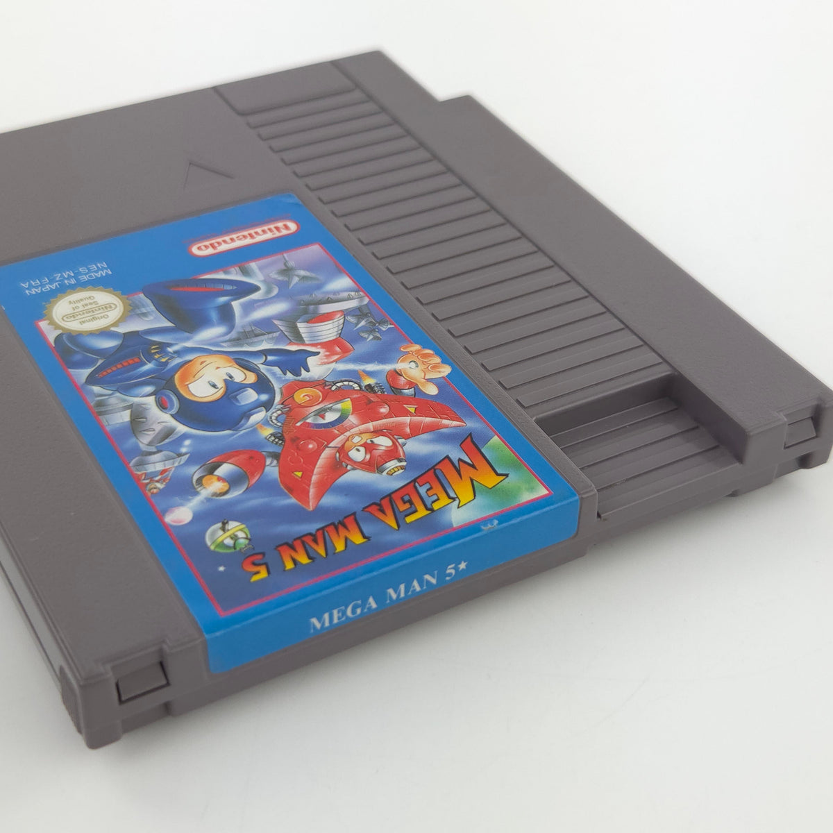 Nintendo NES Spiel Mega Man 5 Modul Schutzhülle PAL-B