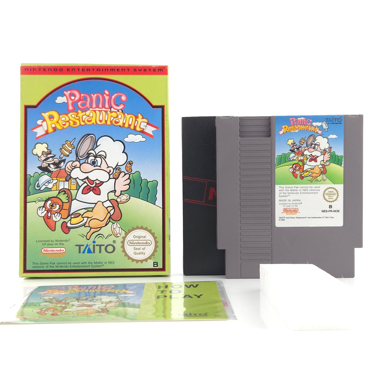NES Spiel Panic Restaurant Modul Anleitung OVP NOE PAL
