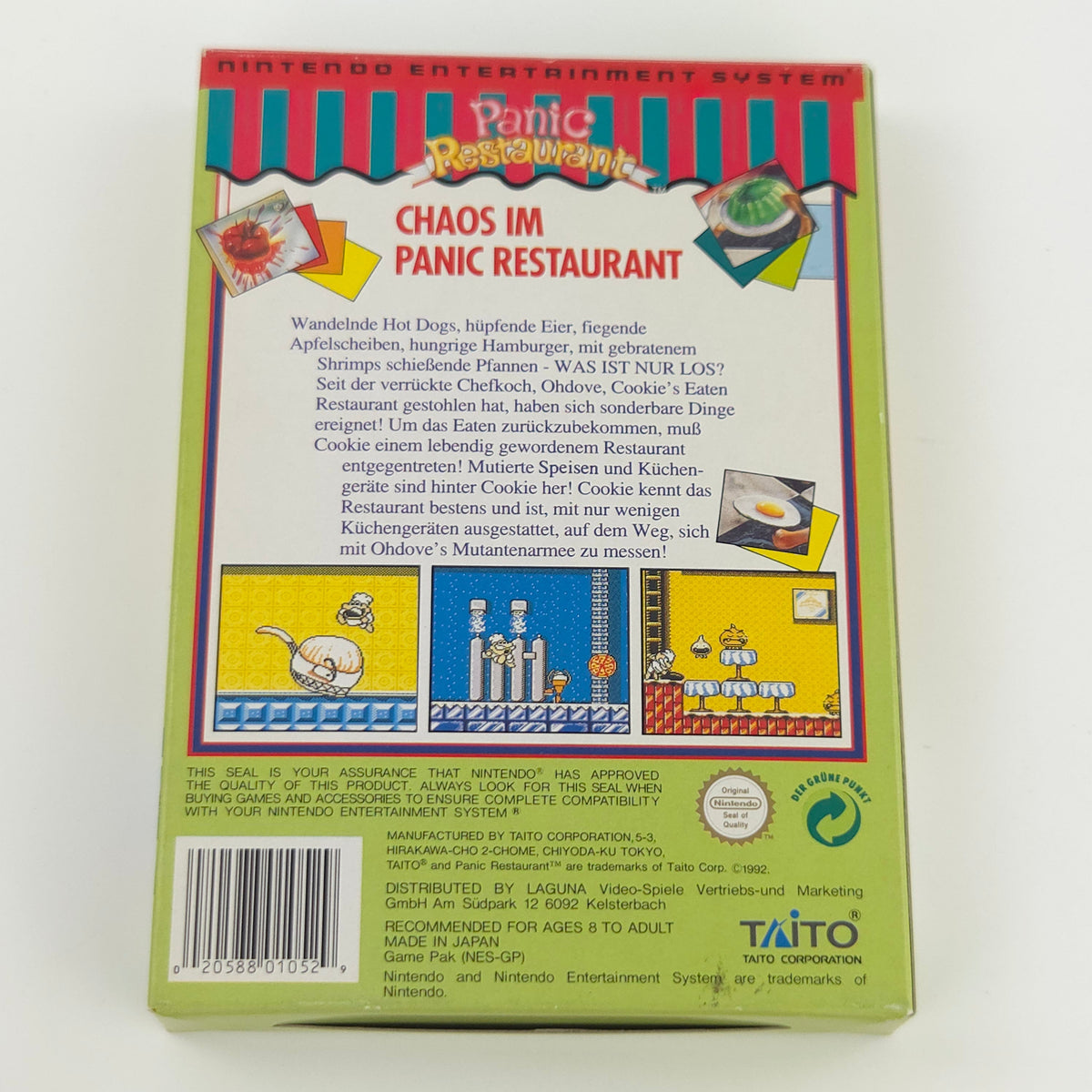 NES Spiel Panic Restaurant Modul Anleitung OVP NOE PAL