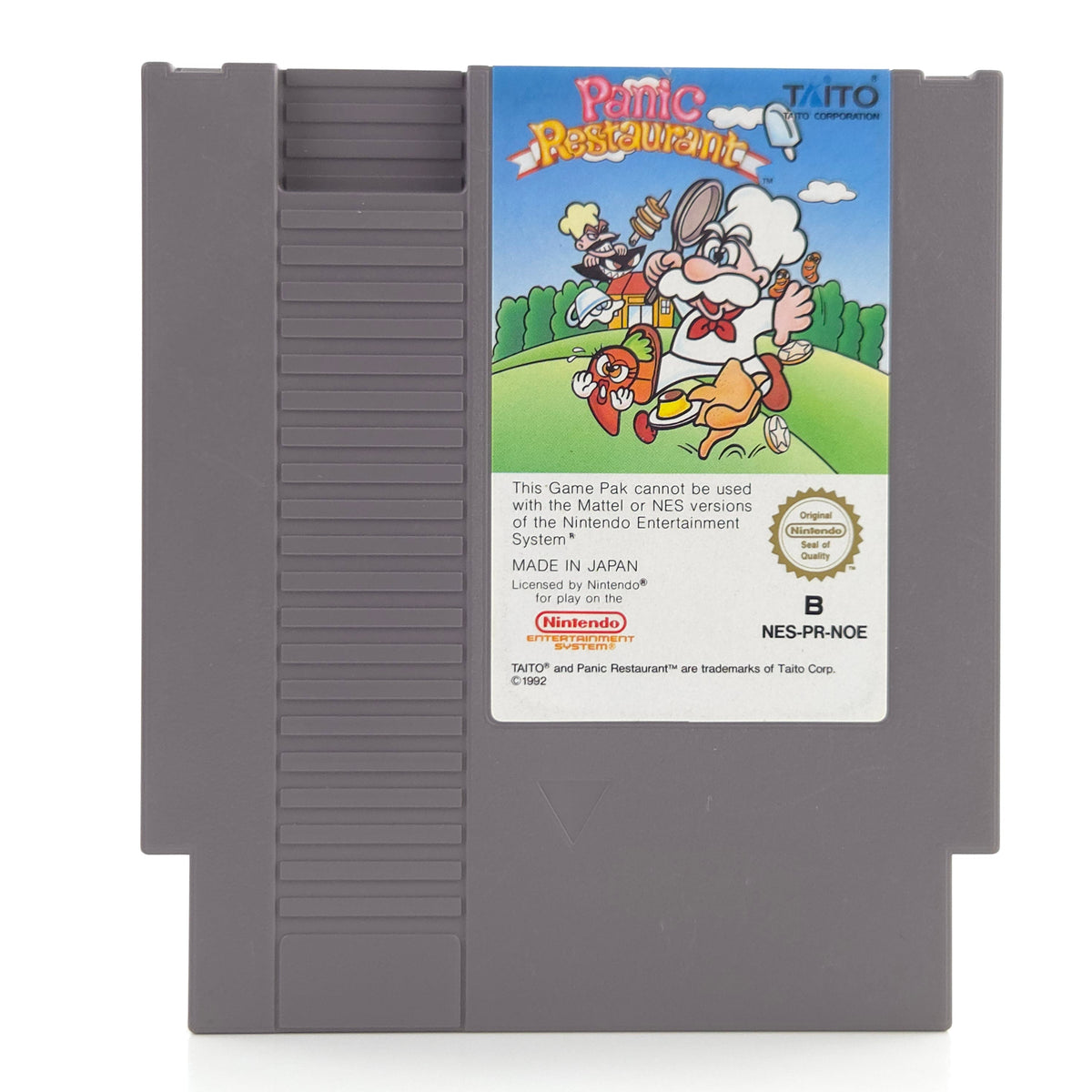 Nintendo NES Spiel Panic Restaurant Modul Schutzhülle NOE