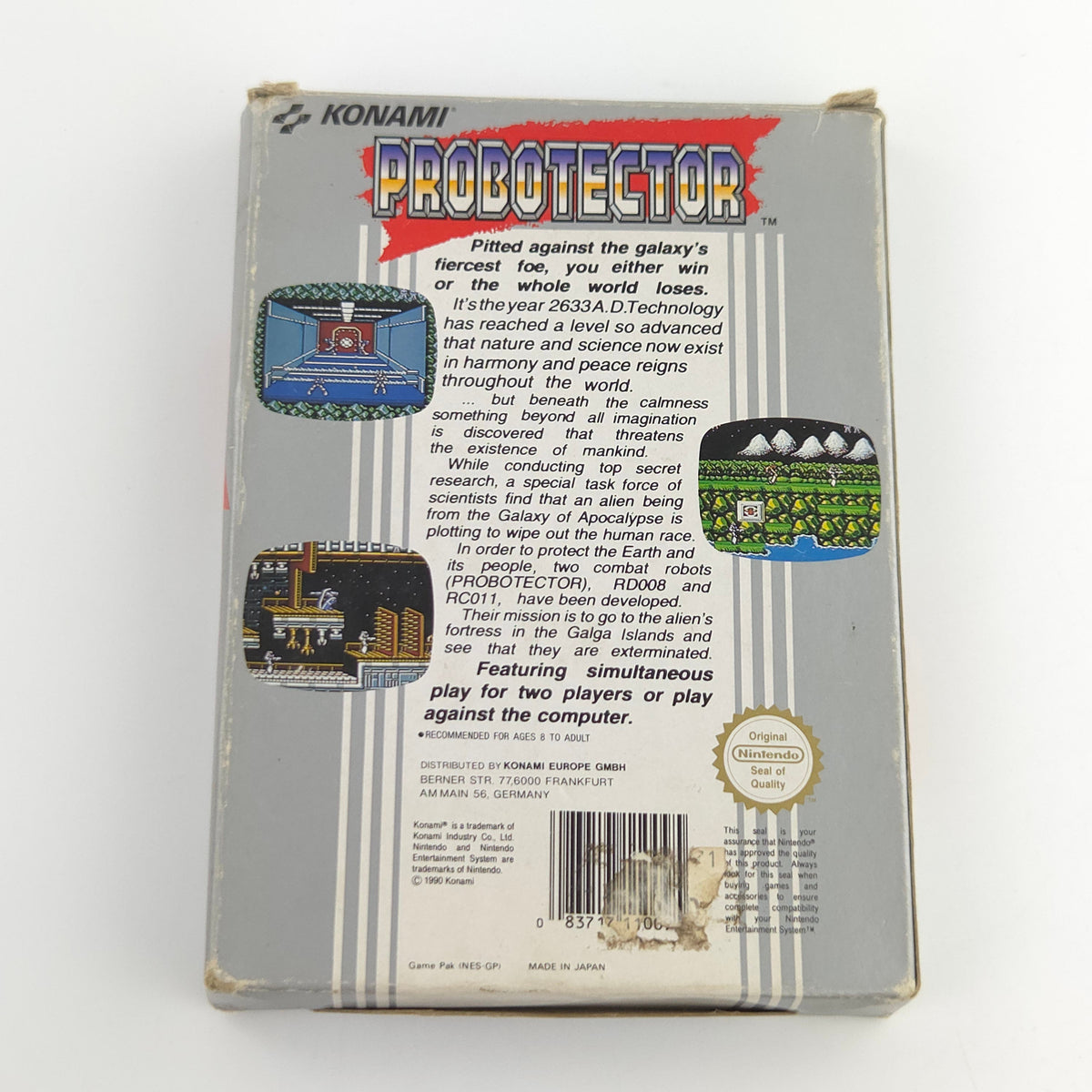 Nintendo NES Spiel Probotector Modul OVP PAL NOE Konami