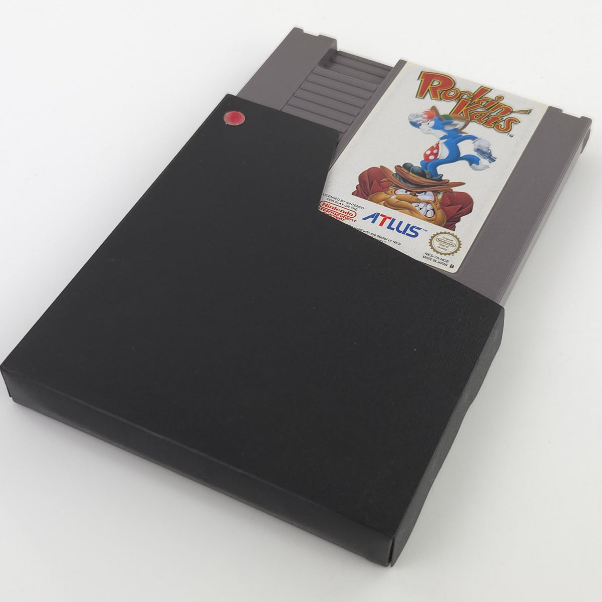Nintendo NES Spiel Rockin Kats Modul Schuber PAL NOE