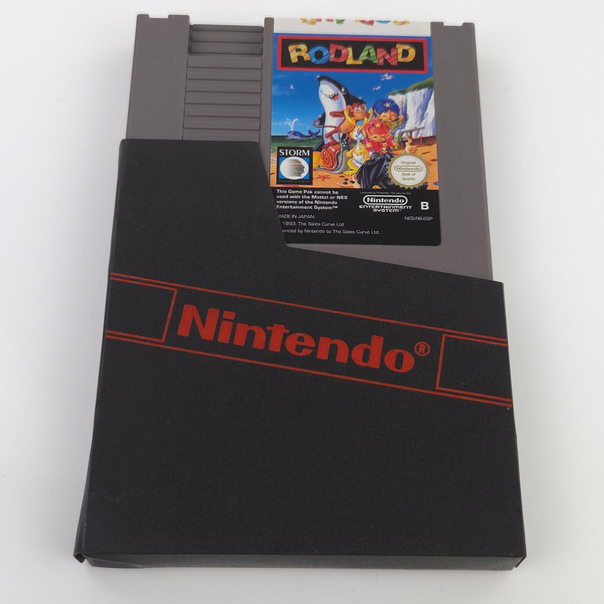 NES Spiel Rodland Modul Schuber PAL-B ESP Cartridge