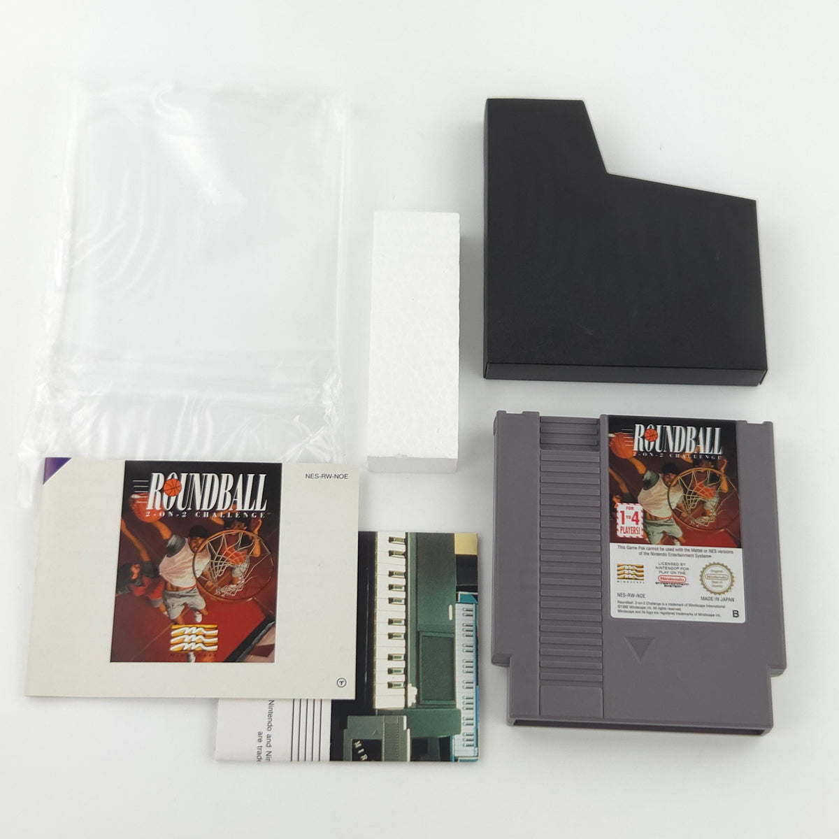 Nintendo NES Spiel Roundball 2 on 2 CIB nahezu neuwertig