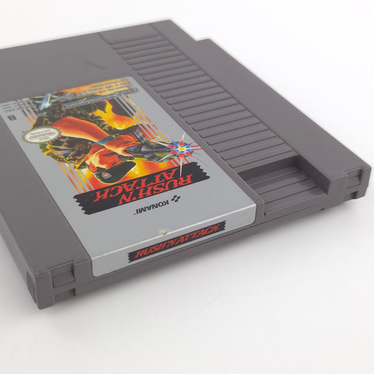 NES Spiel Rush n Attack Modul Schutzhülle Konami PAL B