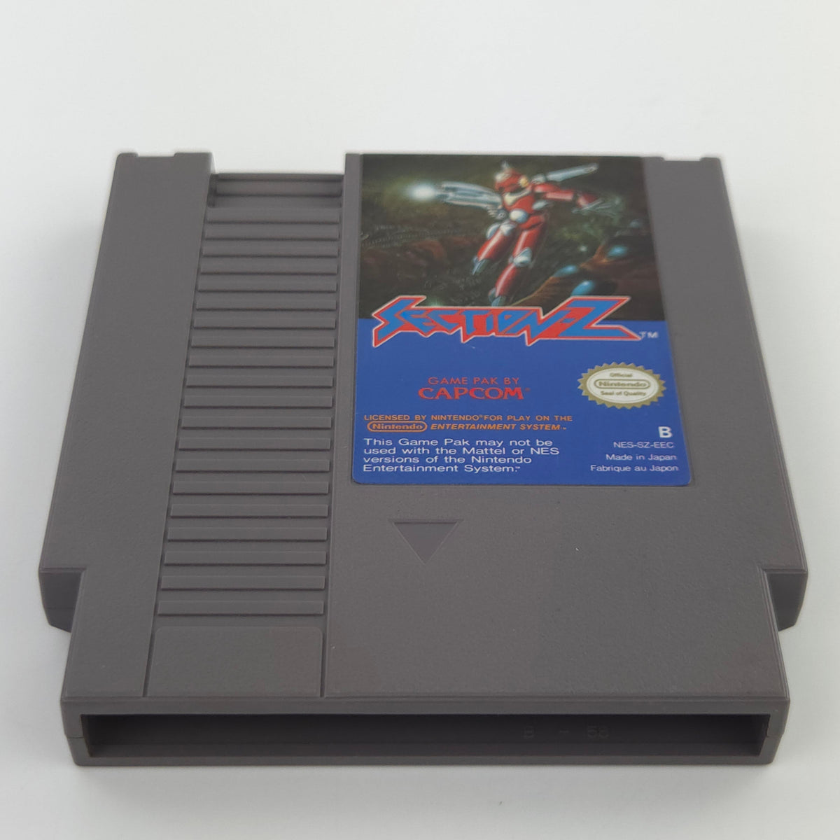 Nintendo NES Spiel Section Z Modul Schutzhülle CAPCOM