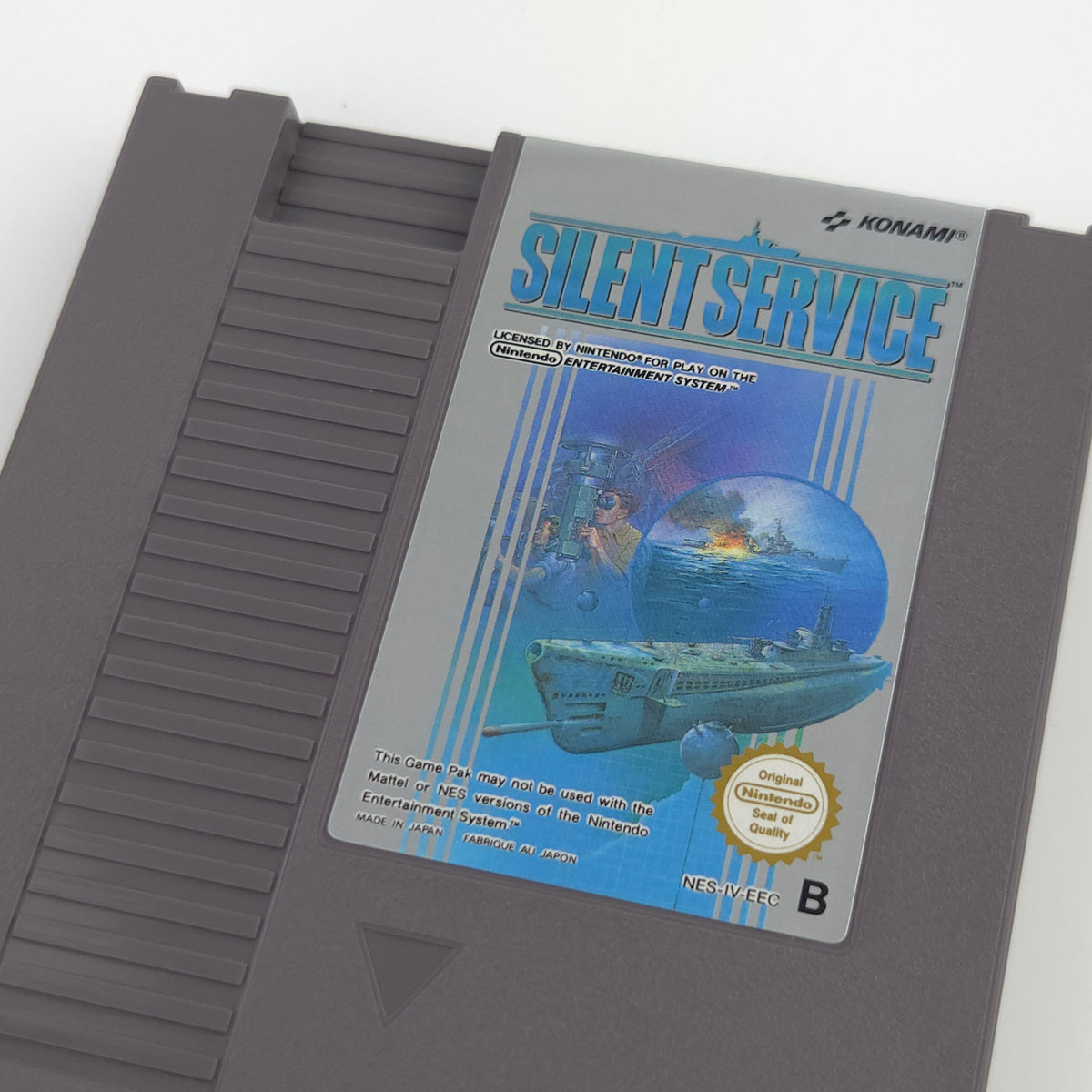 NES Spiel Silent Service Modul Schutzhülle PAL B EEC