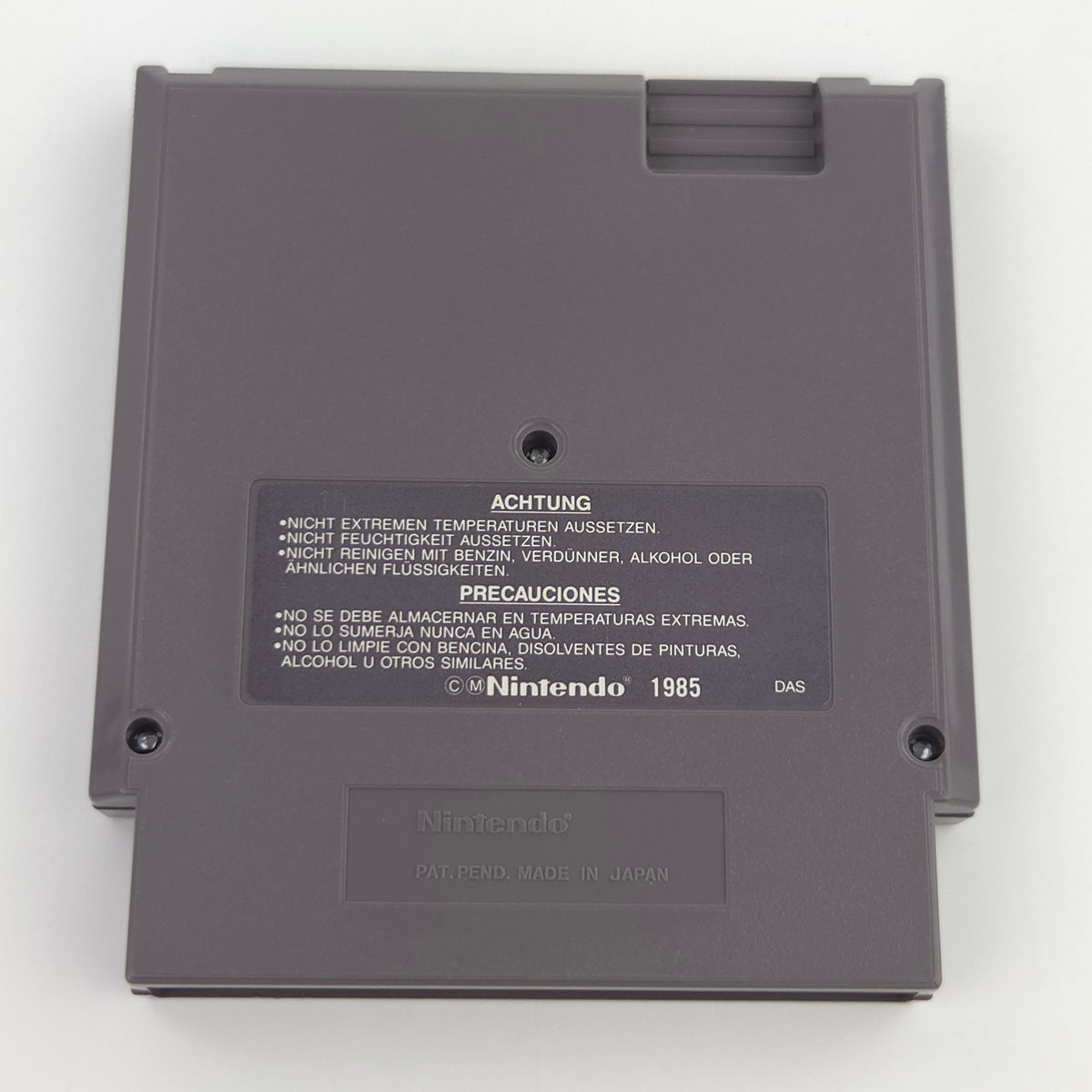 Nintendo NES Spiel Ski or Die Modul Schutzhülle PAL NOE