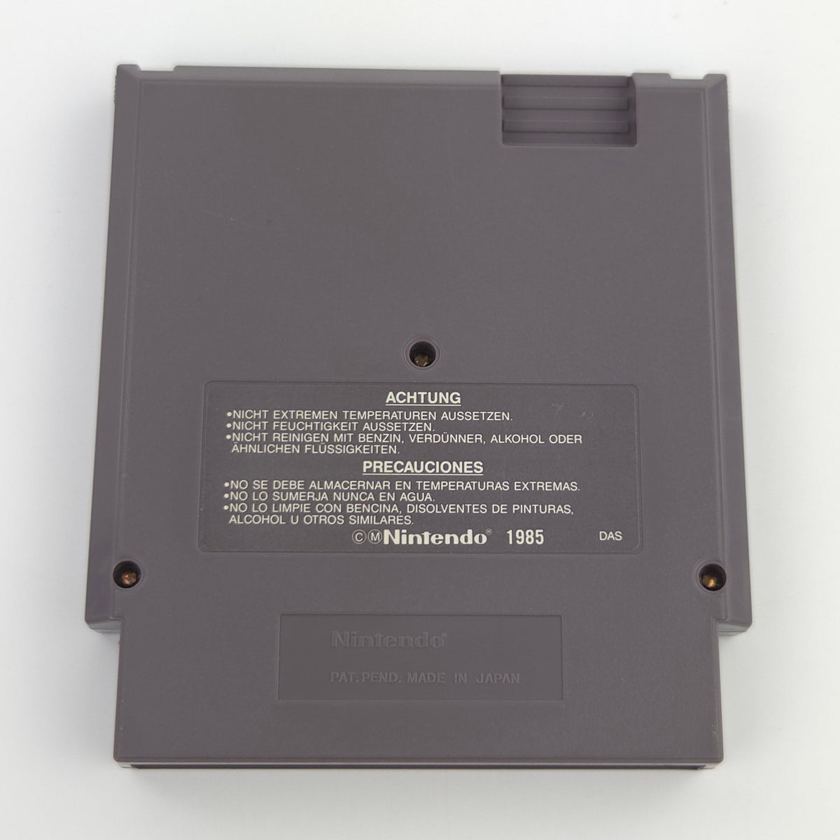 Nintendo NES Spiel Soccer Modul Schutzhülle PAL NOE