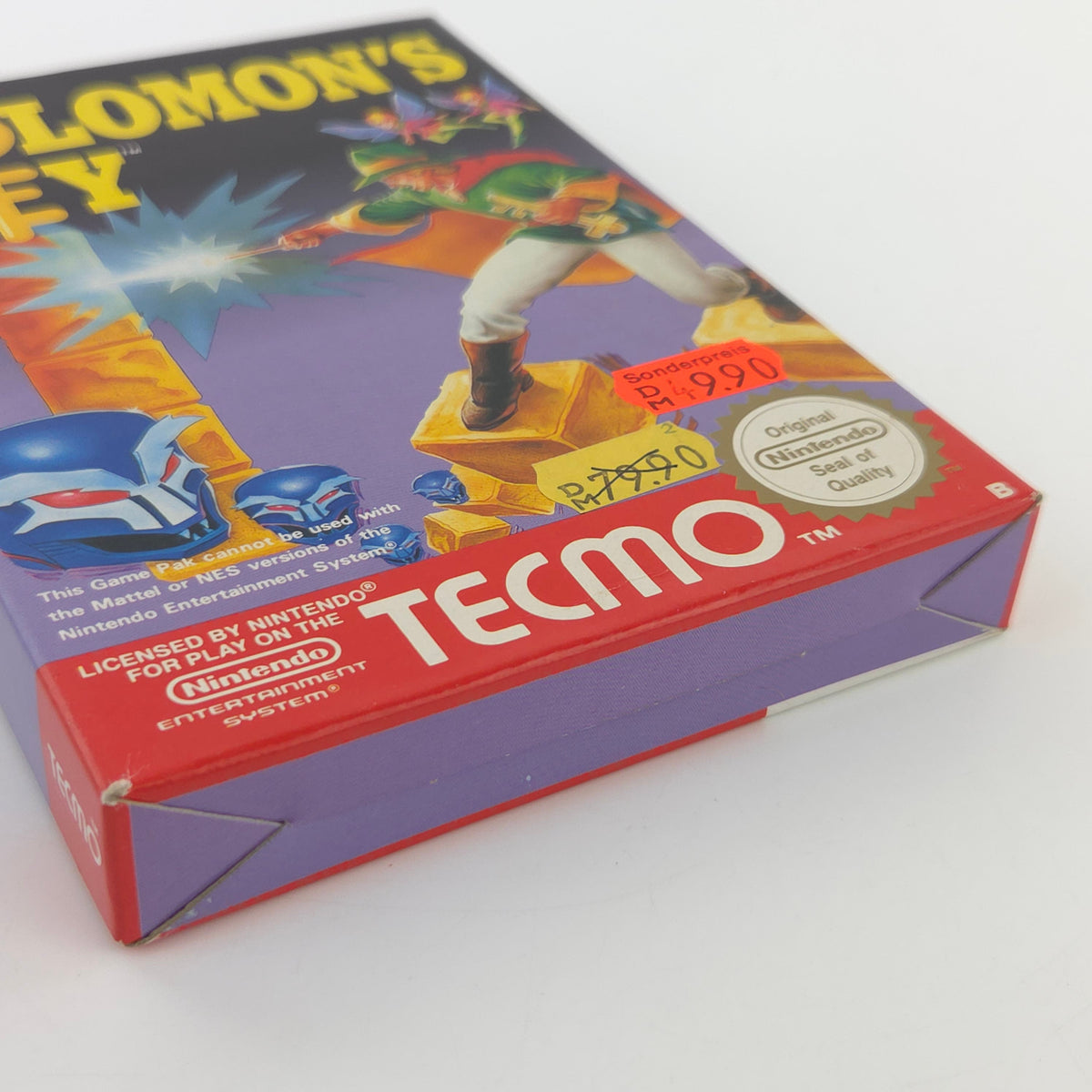 Nintendo NES Spiel Solomons Key nahezu neuwertig CIB